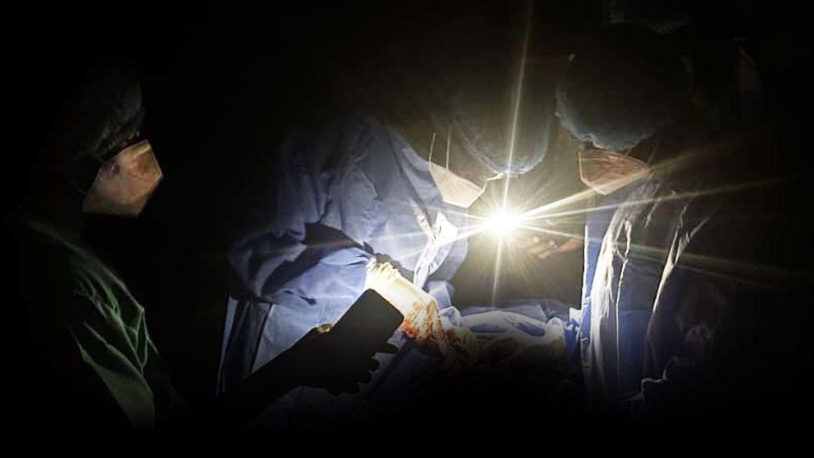 Medics at el‑Fasher's Saudi Hospital during a bombed day