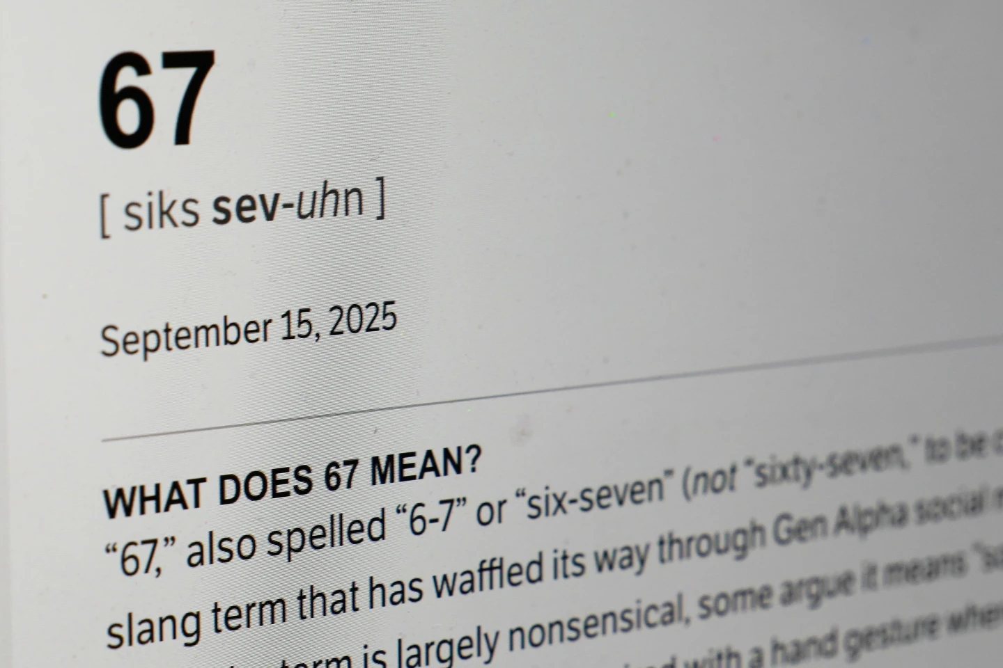 Understanding the Viral Sensation: Dictionary.com’s Word of the Year ‘6-7’