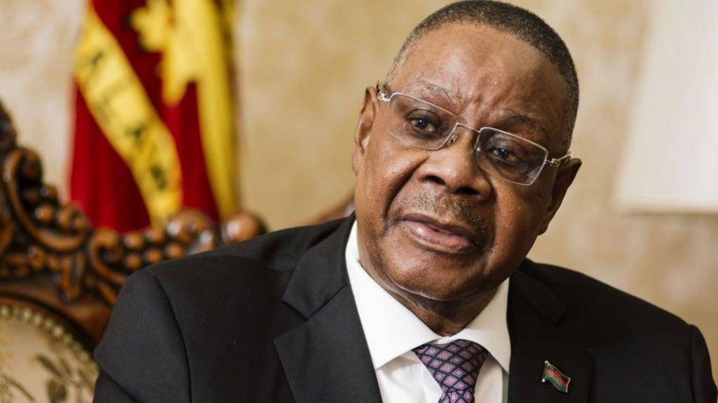 President Peter Mutharika during a private visit to South Africa