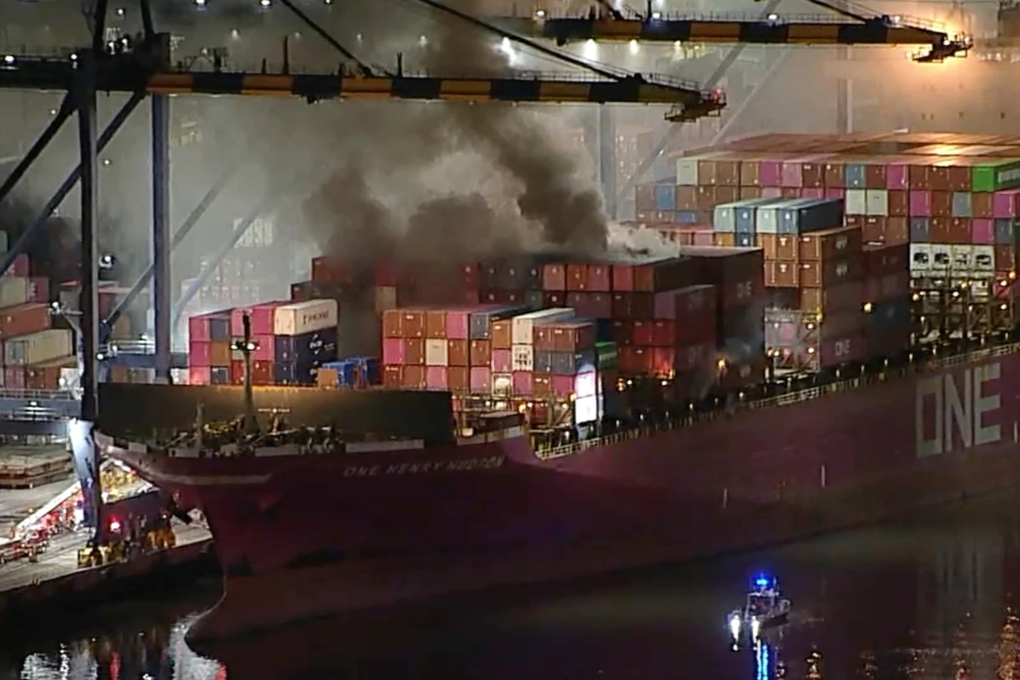 Container Ship Fire Prompts Emergency Measures in Los Angeles