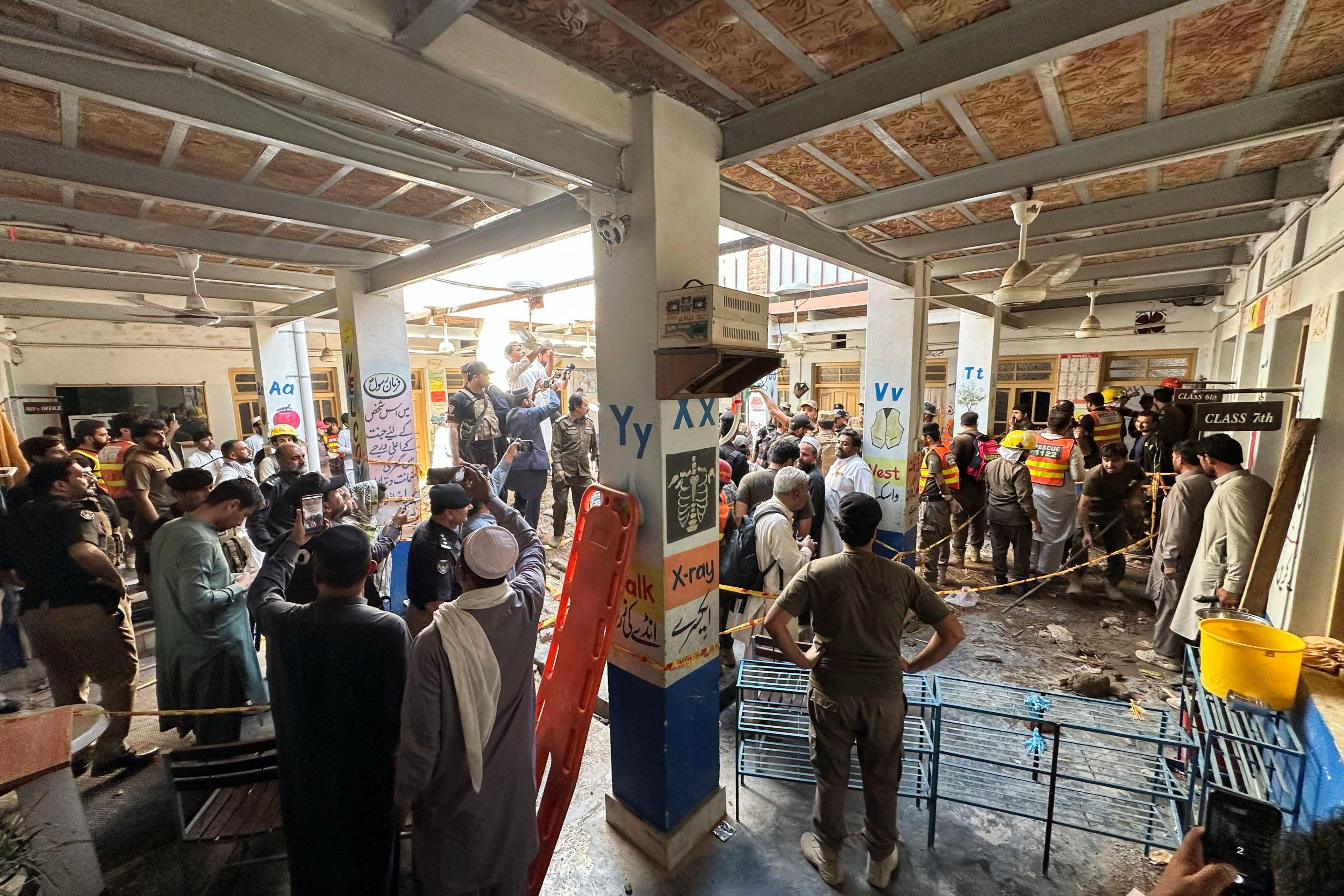Deadly Roof Collapse at Peshawar School Leaves 34 Dead, Including Teacher