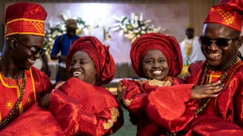 Fourfold Love: Twin Brothers and Twin Sisters Tie the Knot in Nigeria's First Joint Twin Wedding