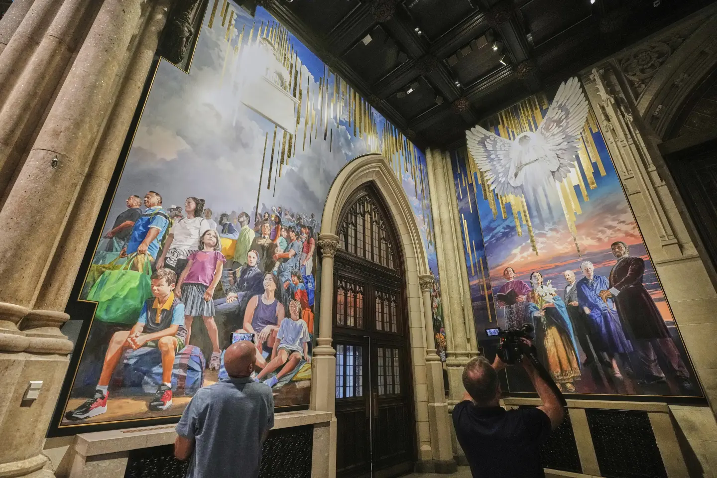 New Mural at St. Patrick's Cathedral Celebrates Immigrant Contributions