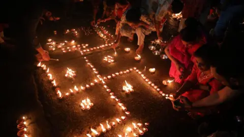 India Illuminates with Joy as Diwali Festival Shines Bright