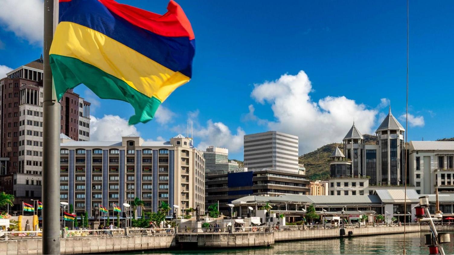 View of the promenade at Caudan Waterfront in Port Louis
