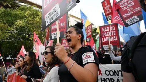 Massive Protests Erupt in Lisbon Over Controversial Labor Law Proposals